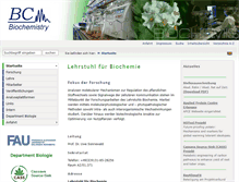 Tablet Screenshot of biochemie.nat.uni-erlangen.de