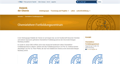 Desktop Screenshot of chemielehrer-fortbildungszentrum.uni-erlangen.de