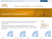 Tablet Screenshot of chemielehrer-fortbildungszentrum.uni-erlangen.de