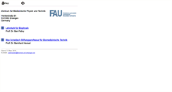 Desktop Screenshot of biomed.uni-erlangen.de