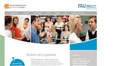 Desktop Screenshot of bfs-logopaedie.uni-erlangen.de