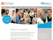 Tablet Screenshot of bfs-logopaedie.uni-erlangen.de