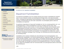 Tablet Screenshot of fachdidaktiken.uni-erlangen.de