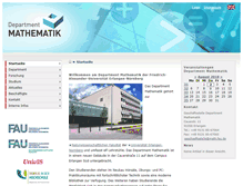 Tablet Screenshot of mathematik.uni-erlangen.de