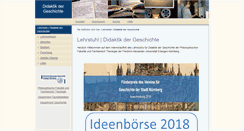 Desktop Screenshot of geschichtsdidaktik.ewf.uni-erlangen.de