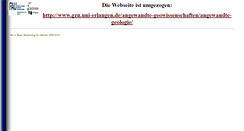 Desktop Screenshot of angewandte-geologie.geol.uni-erlangen.de