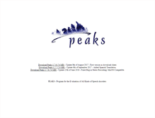 Tablet Screenshot of peaks.informatik.uni-erlangen.de