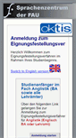 Mobile Screenshot of englishplacement.sz.uni-erlangen.de