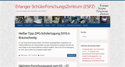 Desktop Screenshot of esfz.nat.uni-erlangen.de