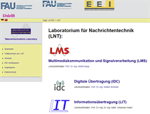 Tablet Screenshot of nt.e-technik.uni-erlangen.de