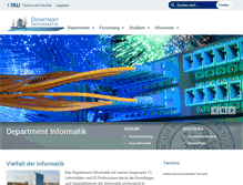 Tablet Screenshot of informatik.uni-erlangen.de