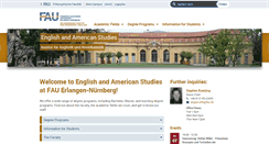 Desktop Screenshot of anglistik.phil.uni-erlangen.de