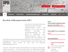 Tablet Screenshot of ifb.uni-erlangen.de