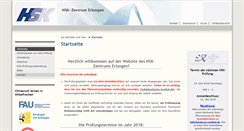 Desktop Screenshot of hsk.uni-erlangen.de