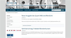 Desktop Screenshot of konwihr.uni-erlangen.de