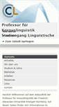 Mobile Screenshot of linguistik.uni-erlangen.de