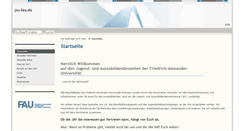 Desktop Screenshot of jav.uni-erlangen.de