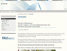 Tablet Screenshot of jav.uni-erlangen.de