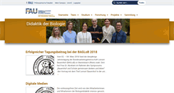 Desktop Screenshot of biodidaktik.phil.uni-erlangen.de