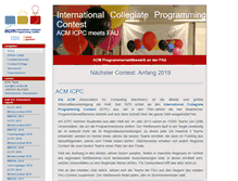 Tablet Screenshot of icpc.informatik.uni-erlangen.de