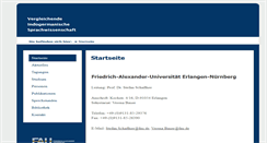 Desktop Screenshot of indogermanistik.phil.uni-erlangen.de