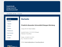 Tablet Screenshot of indogermanistik.phil.uni-erlangen.de