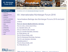 Tablet Screenshot of nuernberger-forum.uni-erlangen.de