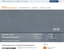 Tablet Screenshot of cbi.studium.uni-erlangen.de