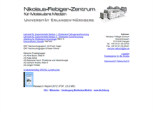 Tablet Screenshot of molmed.uni-erlangen.de