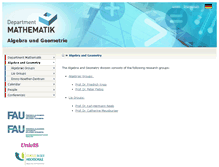 Tablet Screenshot of algeo.math.uni-erlangen.de